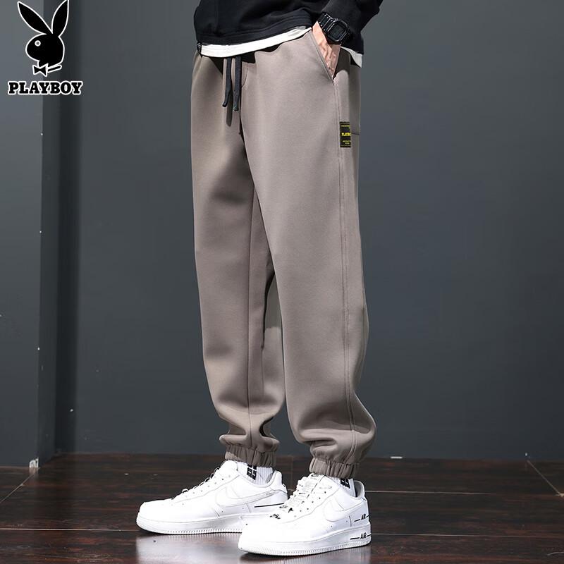 PLAYBOY Men's Drawstring Casual Pants