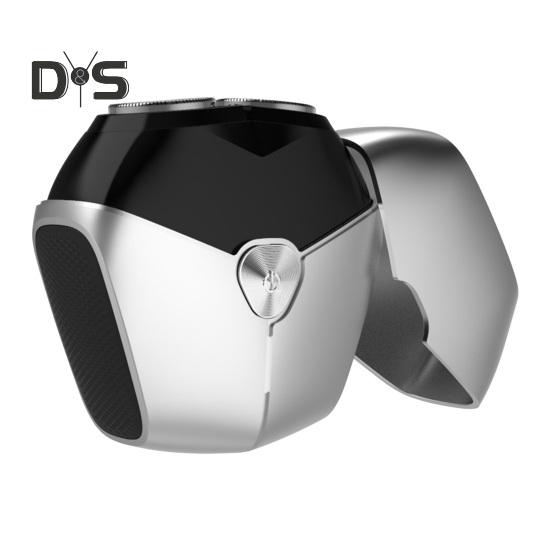 

Мужская электробритва, водонепроницаемая, Type-C, перезаряжаемая, мини-дорожная роторная бритва, портативный триммер для удаления волос и бороды, подарок отцу и парню серебряный