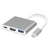 Laptop battery,USB Type-c Hub To HDMI 4K,RJ45 Gigabit Ethernet,network card,PD OTG- 3 In 1 Gray Adapter Cable