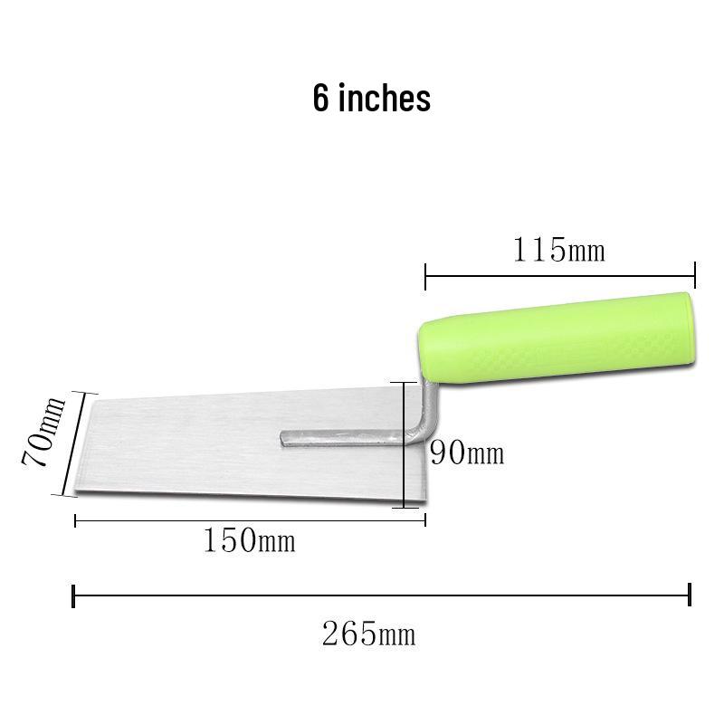 Plastic Handle Bricklaying & Mortar Trowel – 3, 4, 5, 6 Inch Square Masonry Tile Laying Tools
