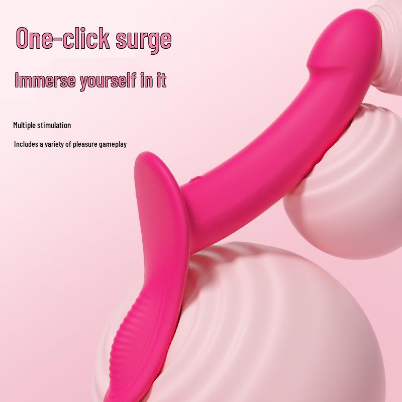 Women's Vibrating Panties with Double Vibration Dildo for Lesbian Pleasure