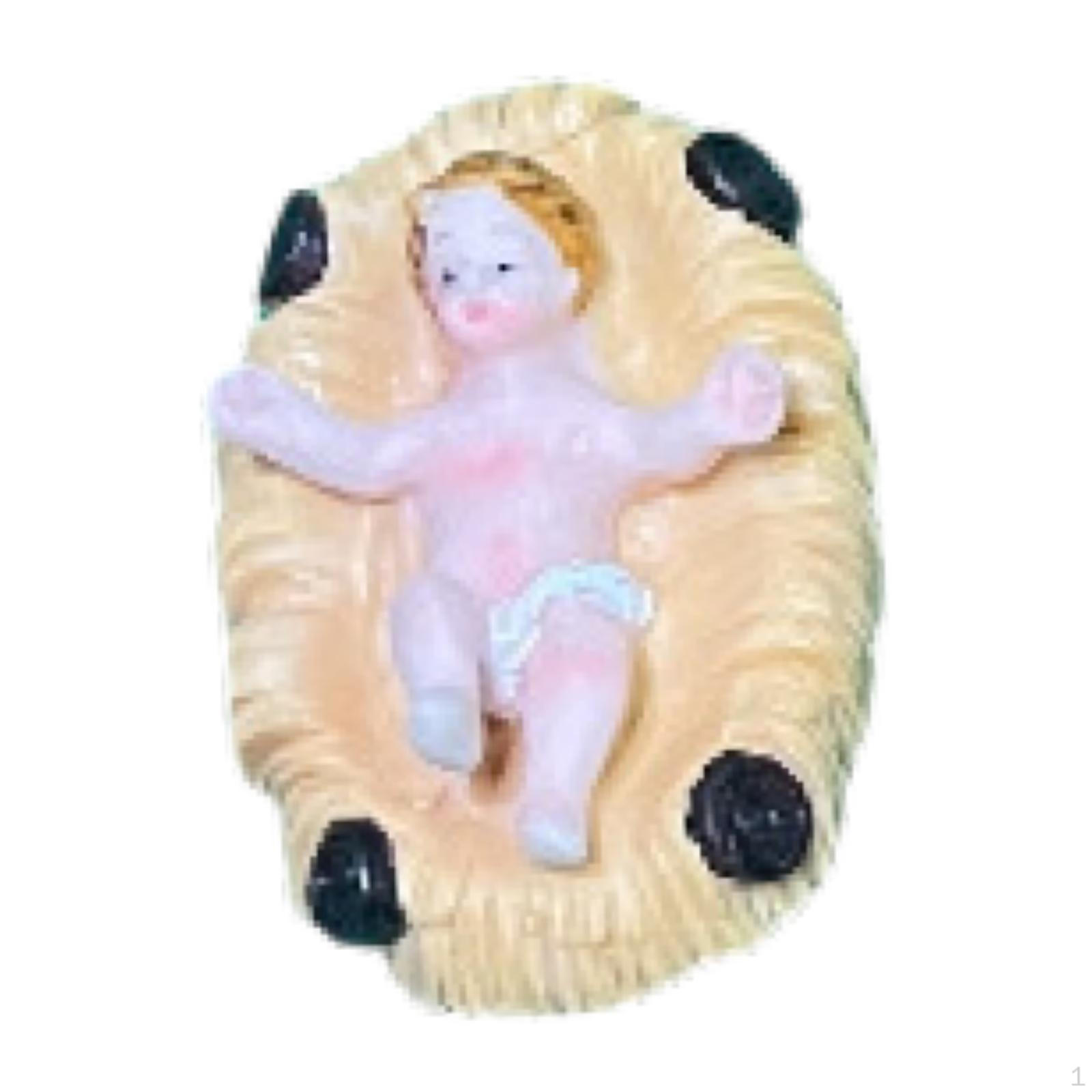 

Декор статуи Иисуса Фигурка Рождества Ребенок для камина Праздник S 8cmx5cm