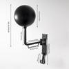 Motorcycle Helmet Holder Wall Mount Aluminum Helmet Hanger With Hooks Gloves Coats Storage Rack for Motorcycle Bike Helmets