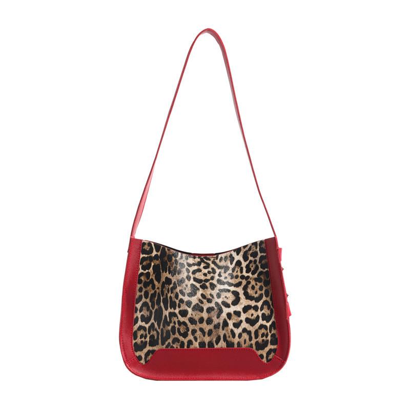 Elegant Pu Leather Leopard Pattern Small Handbag For Women In Trendy Colors Ideal For Daily Use