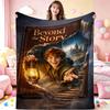 Adventure Beyond Story Printed Flannel Blanket Thick Soft Fleece Blanket For Living Room Sofa Balcony Home Decor Holiday Gift