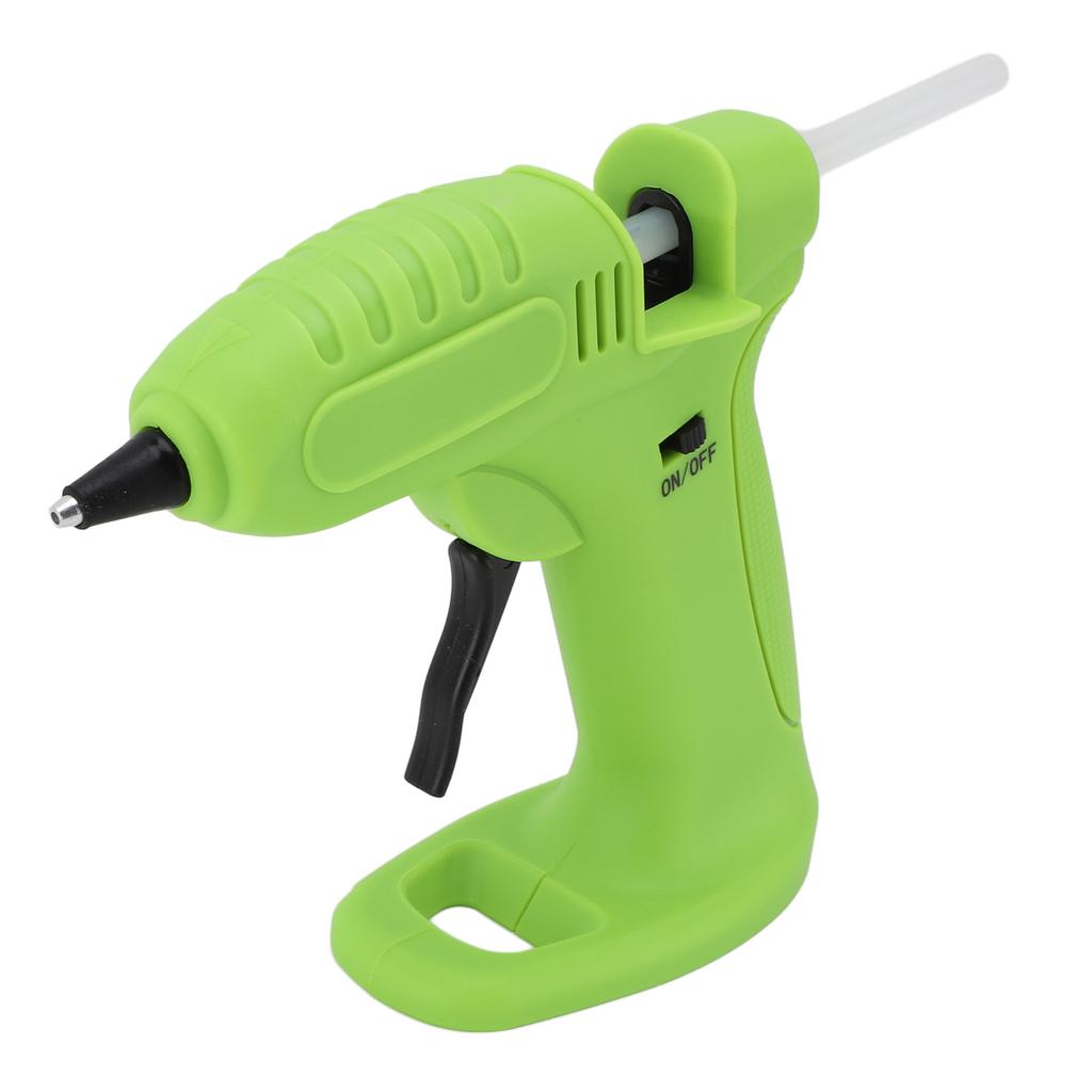 Cordless Hot Glue Machine 3.7V USB Rechargeable Hot Melt Glue Tool Kit with 30 Glue Sticks for DIY Art Project Crafts Repair Green