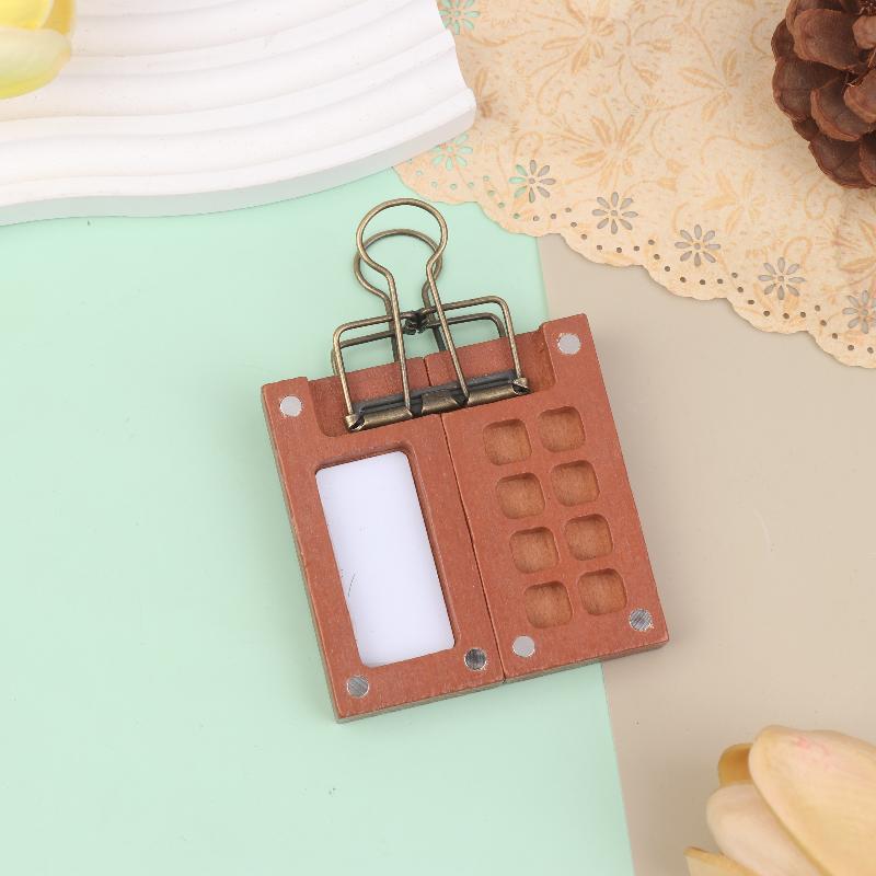Mini Pocket Watercolor Palette 8/15 Compartment Portable Artist Paint Tray With Clip For Outdoor Sketch Painting