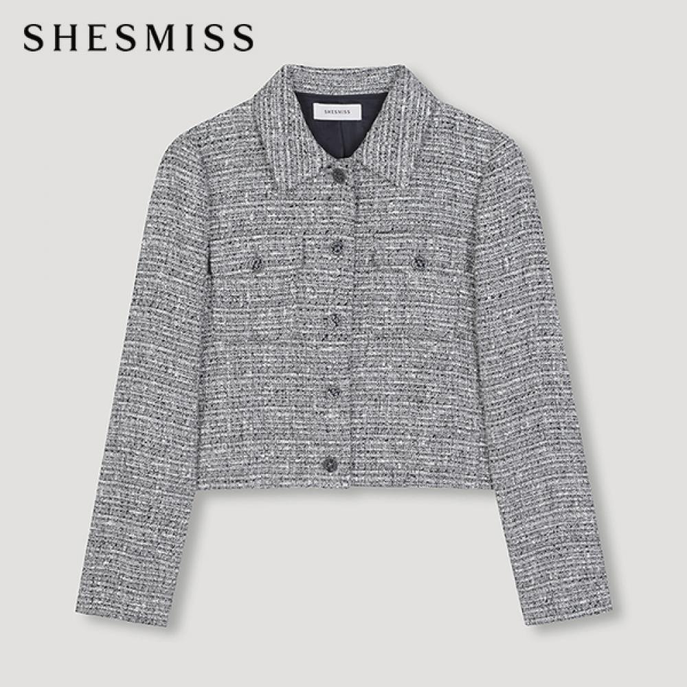 

She S miSS Kara твидовый пиджак Swwjkn31700 Bk blacks/55
