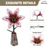 Wacocetoy Cross-Border Lily Puzzle 3D Wooden Toy 2-In-1 Set Diy Coloring Handmade Puzzle