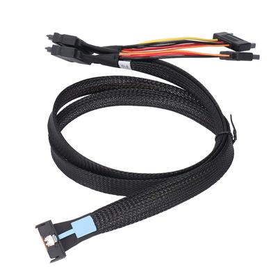 8i 74P auf 2xSFF 8639 mit 15P Stromkabel Professionelles Plug and Play PCIE 5.0 X8 auf 2xU.2 NVMe