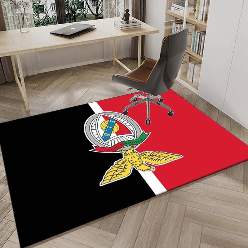 Ben Football Crest Printed Area Rug for Office, Chair Rug, Decorative Carpet Floor Mat, Large Size Fan gifts Christmas gifts