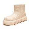 Platform Rain Shoes Women's Waterproof and Non-slip New Spring Fashion Outer Wear Water Shoes Women's Medium Rain Boots