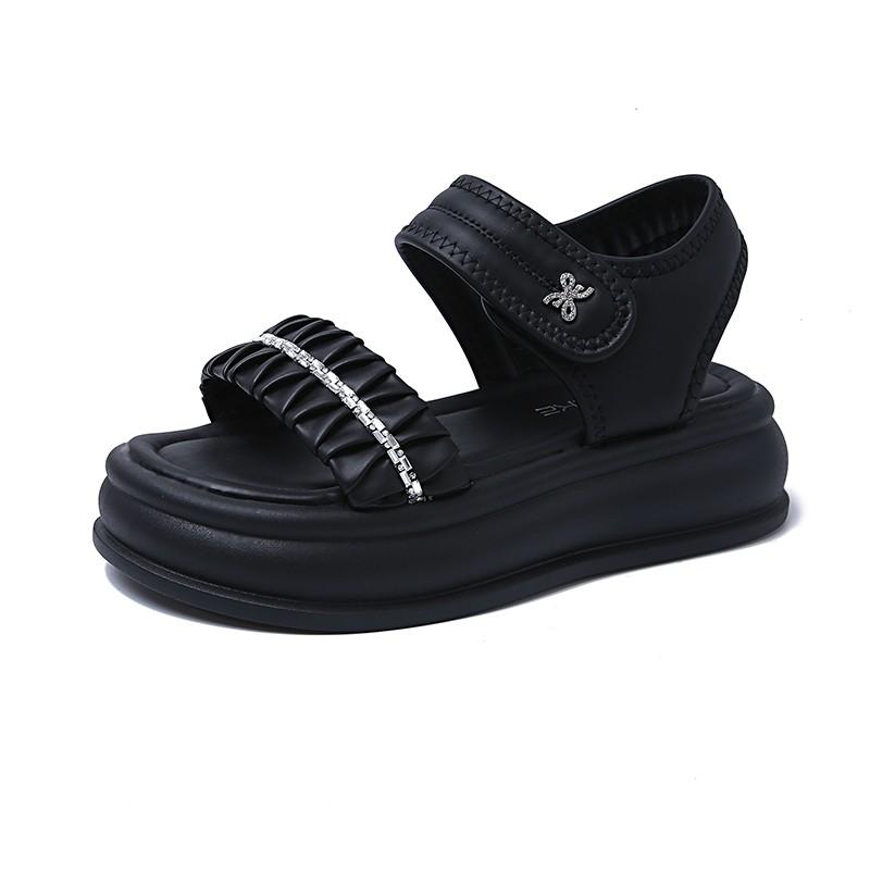 Female Shoes NEW Summer Luxury Women Sandals Thick Sole Cake Shoes with Elevated Slope Heels Roman Shoes Woman Sneakers