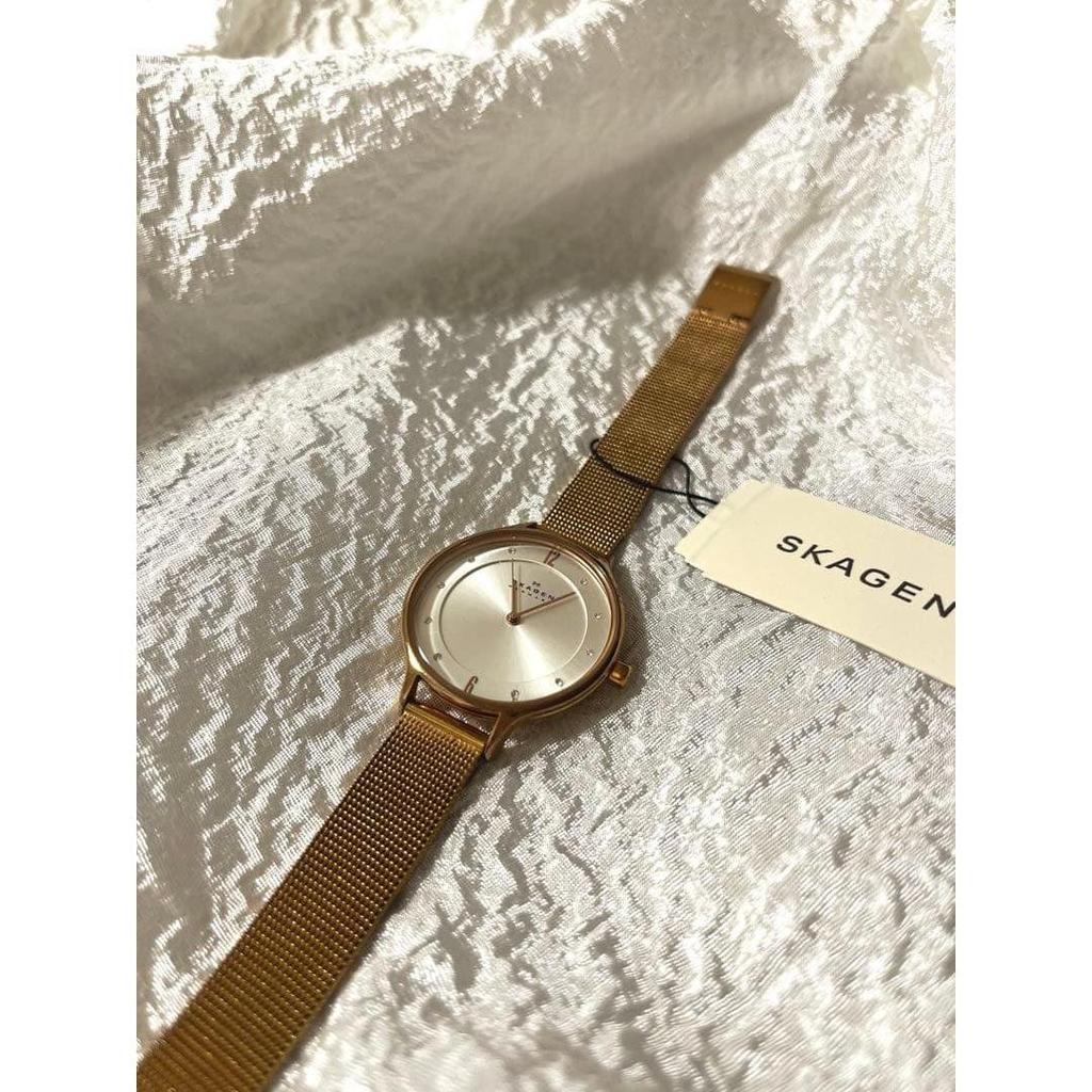 Used SKAGEN Watch Ladies Pink Gold