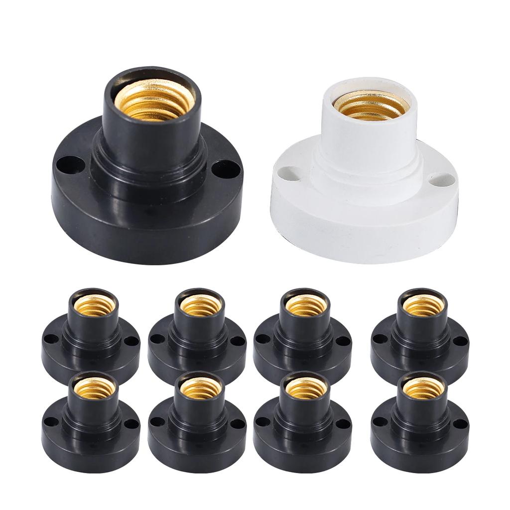 10PCS New Screw Lamp Base E14 Lamp Holder Socke Base Light Bulb Socket Holder Adapter Lamp