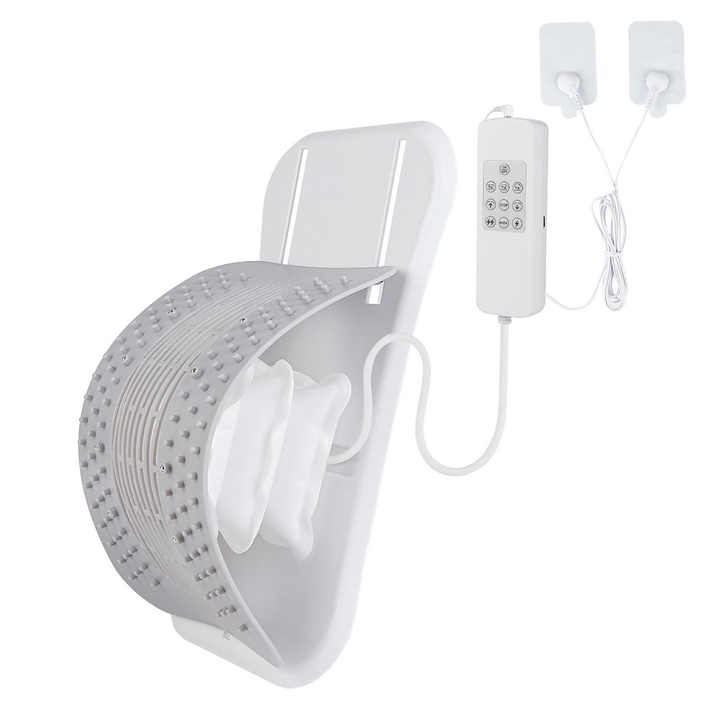 Multi-functional Back Stretcher Electric Microcurrent Back Lumbar Support Massager Adjustable Height Waist Stretching Massage