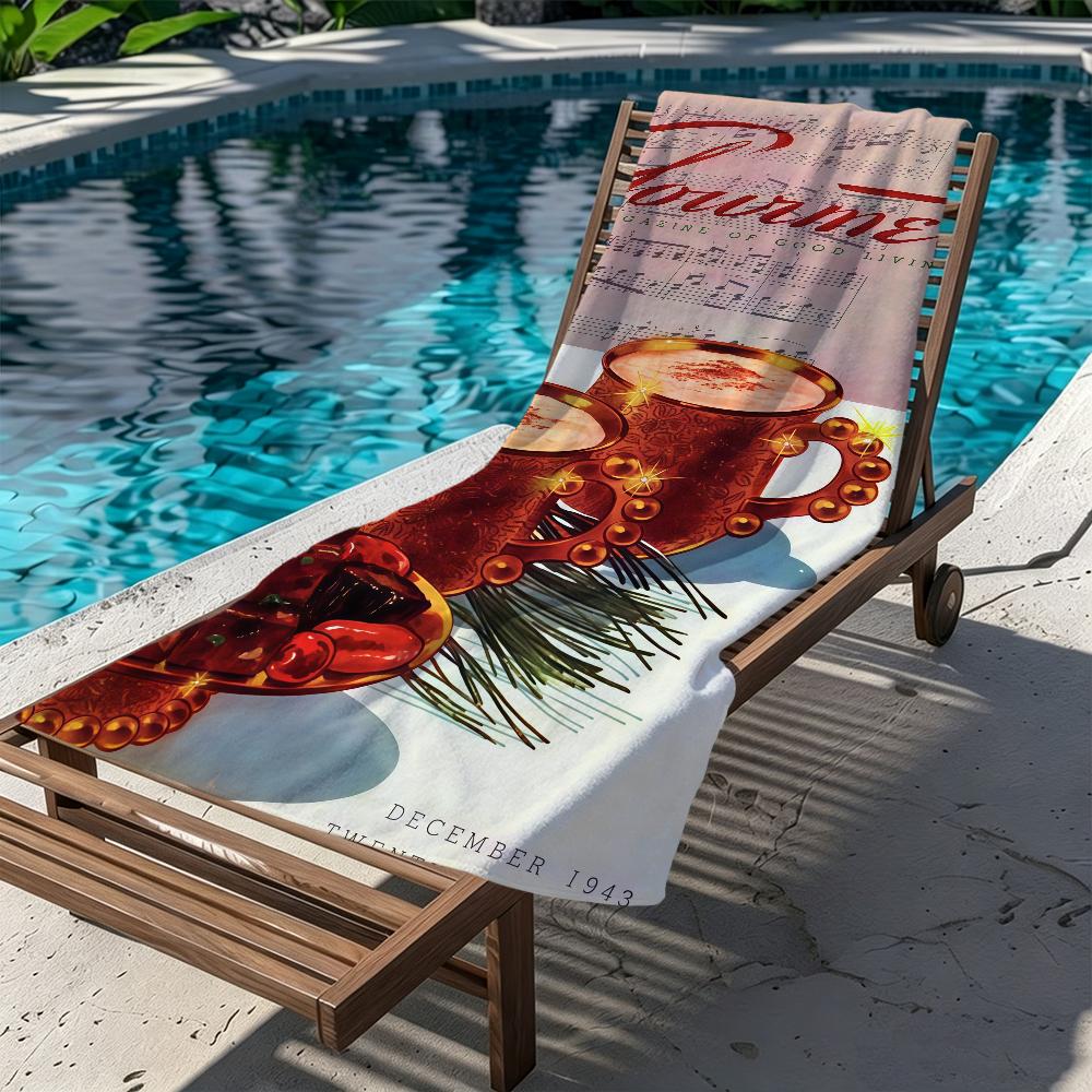 Conde Art Nast Prints Towel Large Quick-Drying Microfiber Soft Beach Towel for Travel Fitness Sauna Bathing Camping
