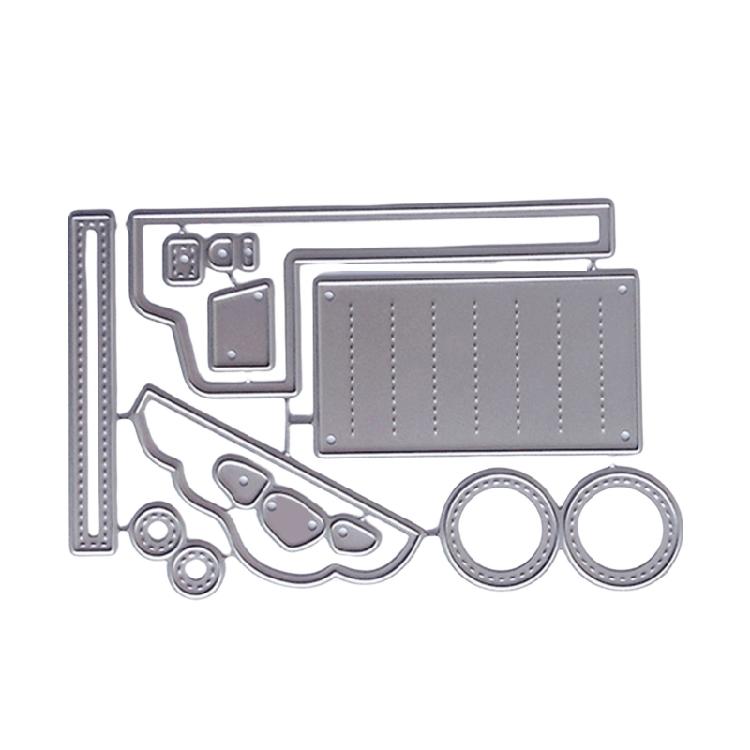 

Truck Excavator Metal Cutting Dies Templates Molds Embossing Stencils Die Cuts for Scrapbooking Cards Making Decorations 1