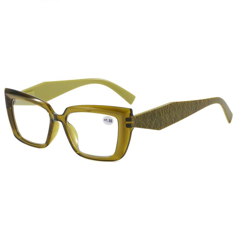 New Cat-eye Square Frame Reading Glasses for Middle-aged & Elderly - Fashionable High-Definition Design