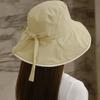 Women's Long Brim Small Fit Ribbon Bucket Hat SS Hat