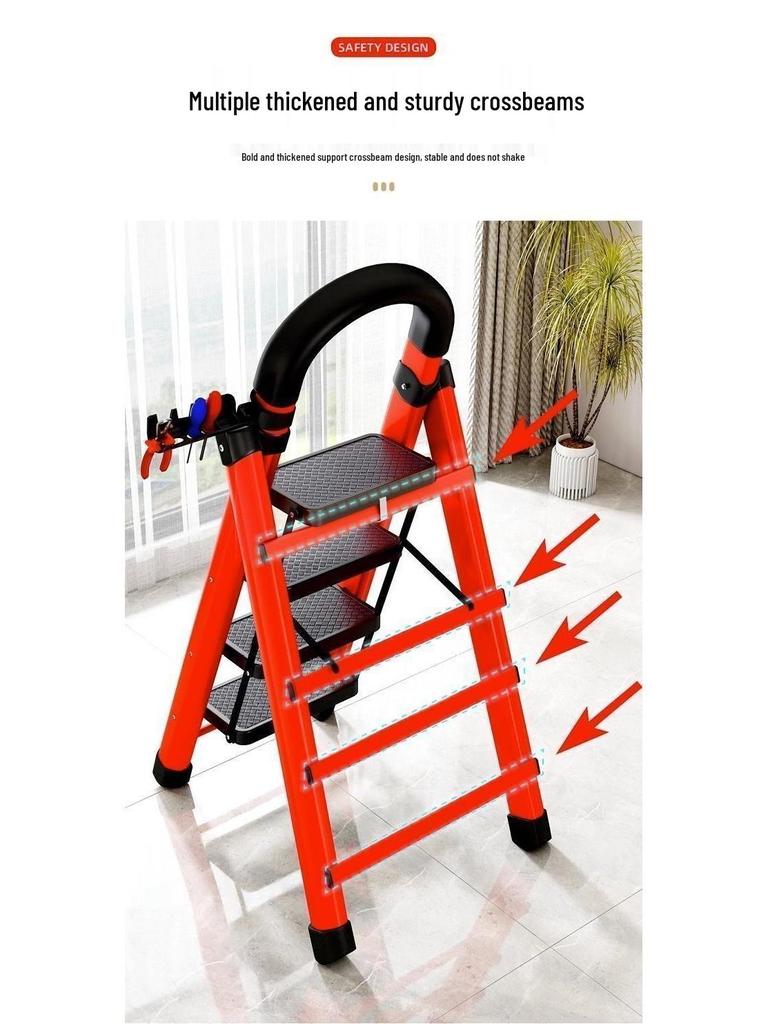 Durable Multifunctional A-Frame Folding Ladder for Indoor and Outdoor Use