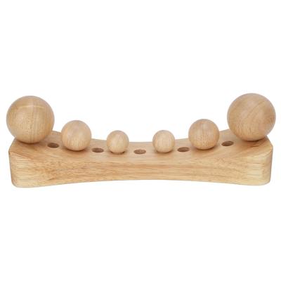 Psoas Muskel Release Tool 6 Massageköpfe Triggerpunkt Holz Entspannungsmassagegerät für Heim-Fitnessstudio