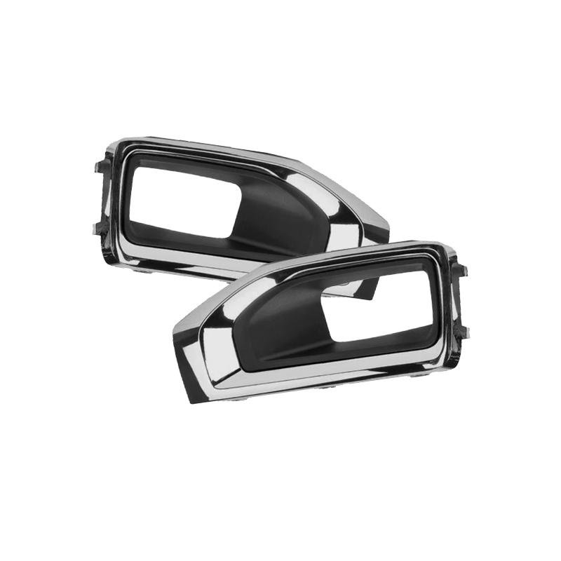 Car Fog Light Lamp Shell For GMC YUKON 2015 2016 2017 2018 2019 2020 Front Bumper Fog Light Cover Grille Bezel Signal Light Chrome