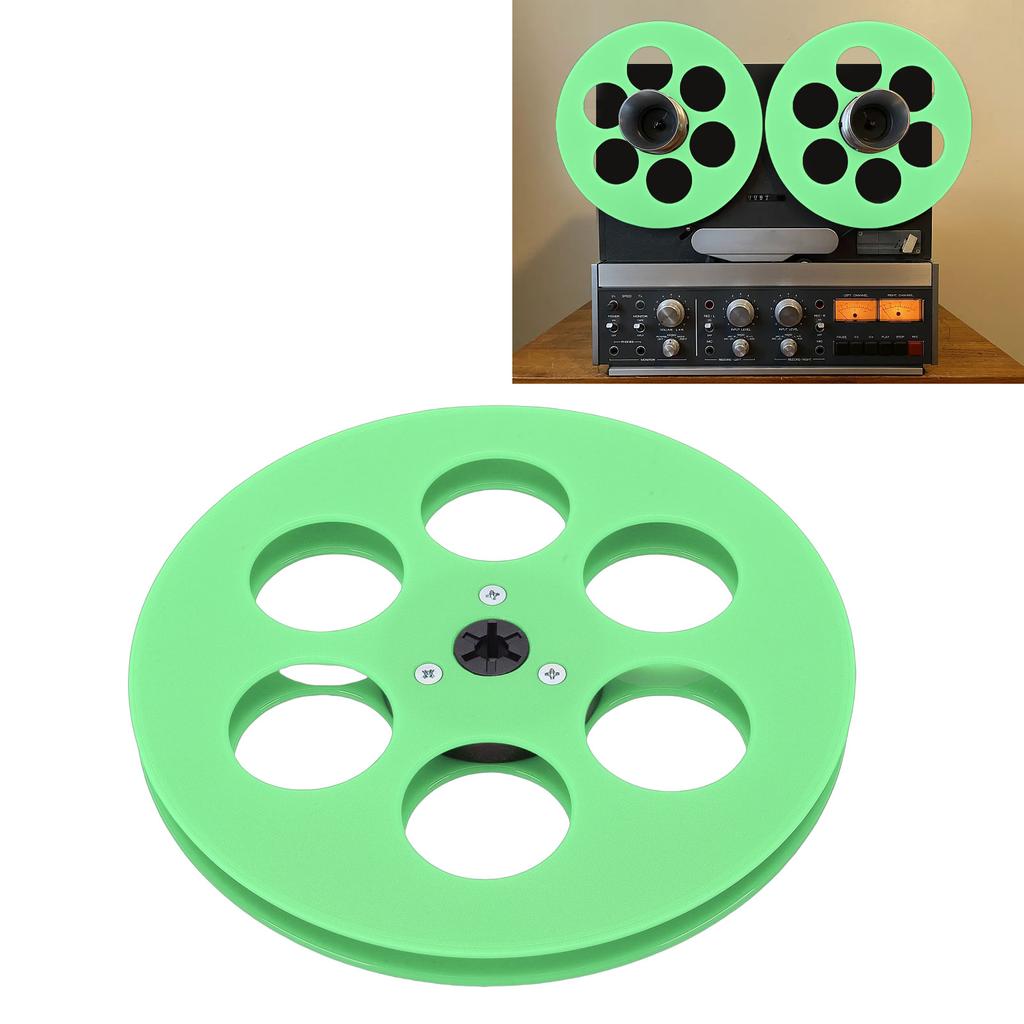 1Celsius4 7 Inch Empty Tape Reel Fit for   Studer Reel to Reel Take Up Reel with 6 Holes NAB Hub Replacement Opening Machine Part