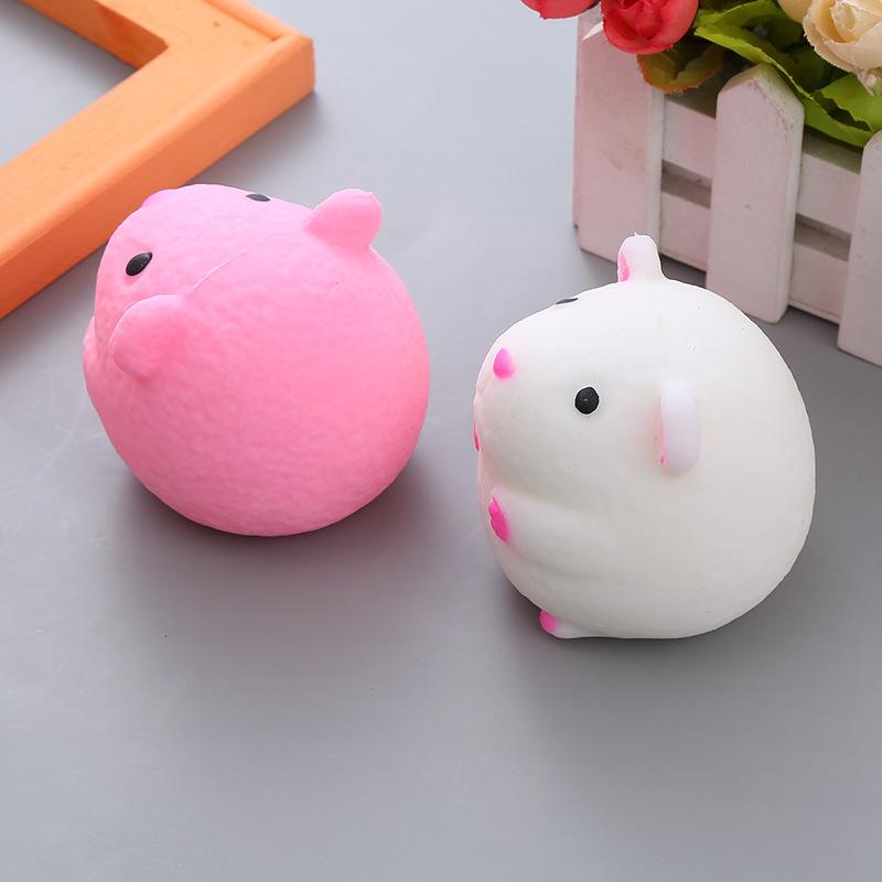 Zabawka do ściskania dla dzieci i dorosłych Symulacja Zabawki do ściskania Miękkie Słodkie Odprężające Uszczypywanie Słodki Koza i Chomik Lepkie Powolny Powrót