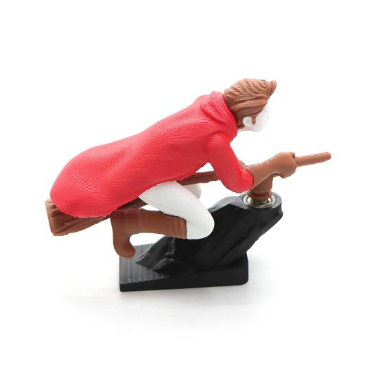 2 szt. Ozdoba na deskę rozdzielczą Drift Latająca miotła Dekoracja samochodowa Zabawka Czarodziej Sorcerer na deskę rozdzielczą z płynnym ruchem Wnętrze samochodu