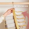Space Saving Clothes Hanger Racks 6 in 1 Drying Clothes Rack Folding Pant Rack Bedroom Wardrobe Coat Organizer Hangers Storage