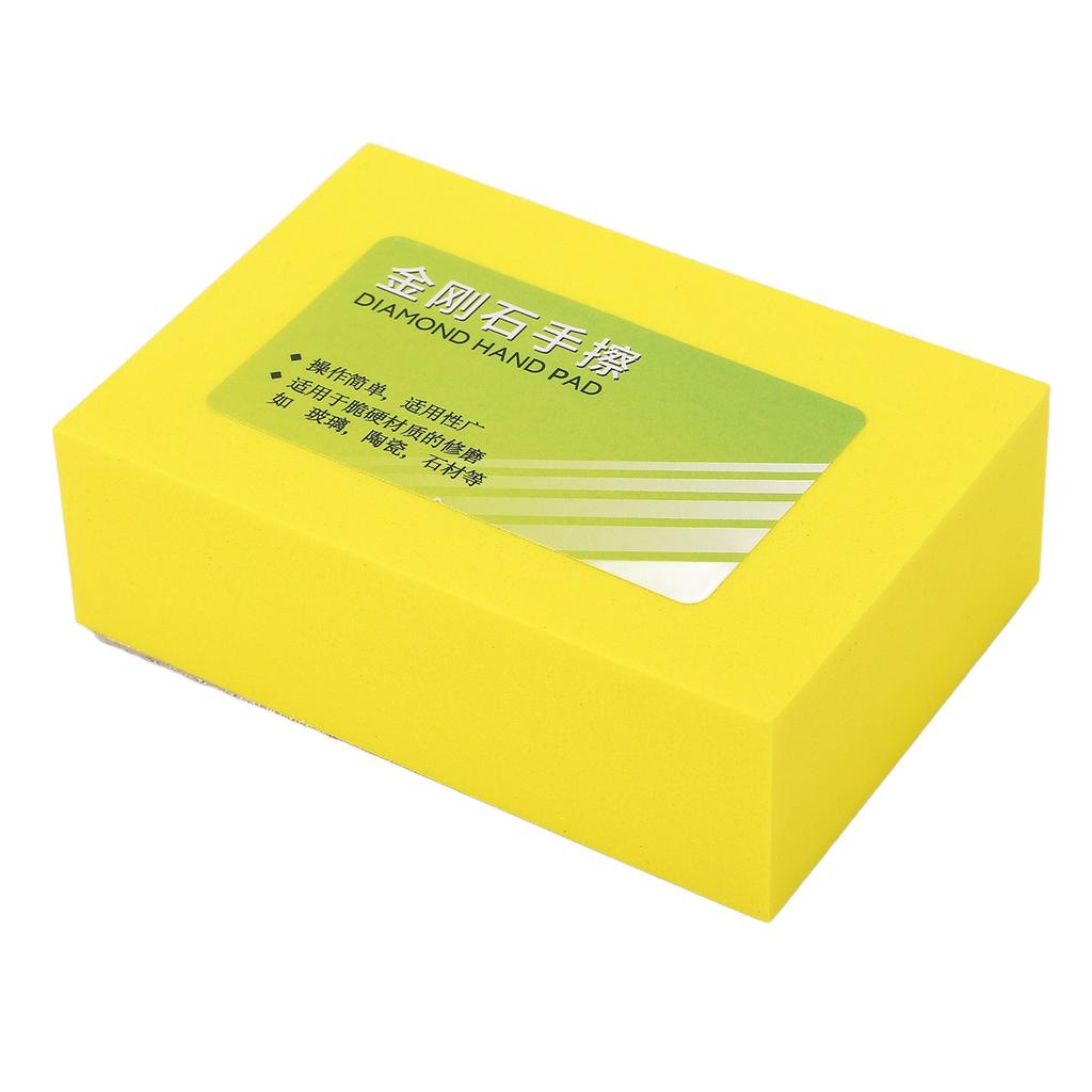 Diamond Hand Pad Polishing Edging Deburring Sanding Block for Stone Glass Ceramic Mesh 100 Grits