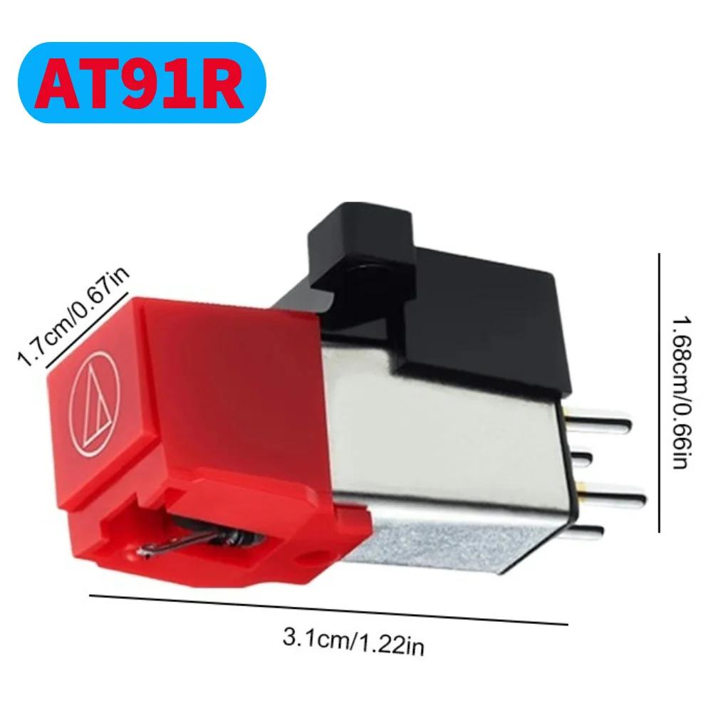 AT91R Replacement Conical Turntable Stylus Dual Moving Magnet Stereo Phono Cartridge Stylus For LP Vinyl Record Turntable