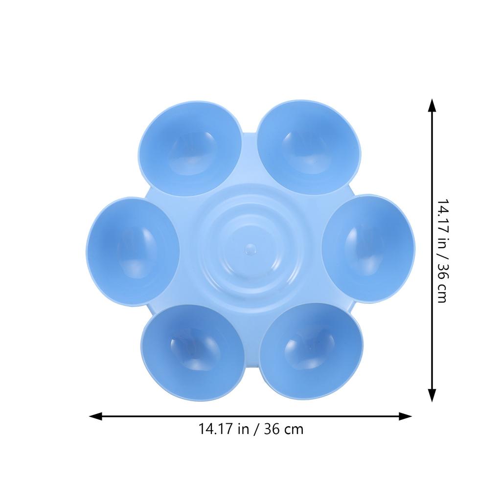 Flower Shape Pet Feeding Bowl High Grade Plastic Multiple Cat Feeder Dog Treats Dispenser Smooth Surface Dog Bowl Cat Feeder