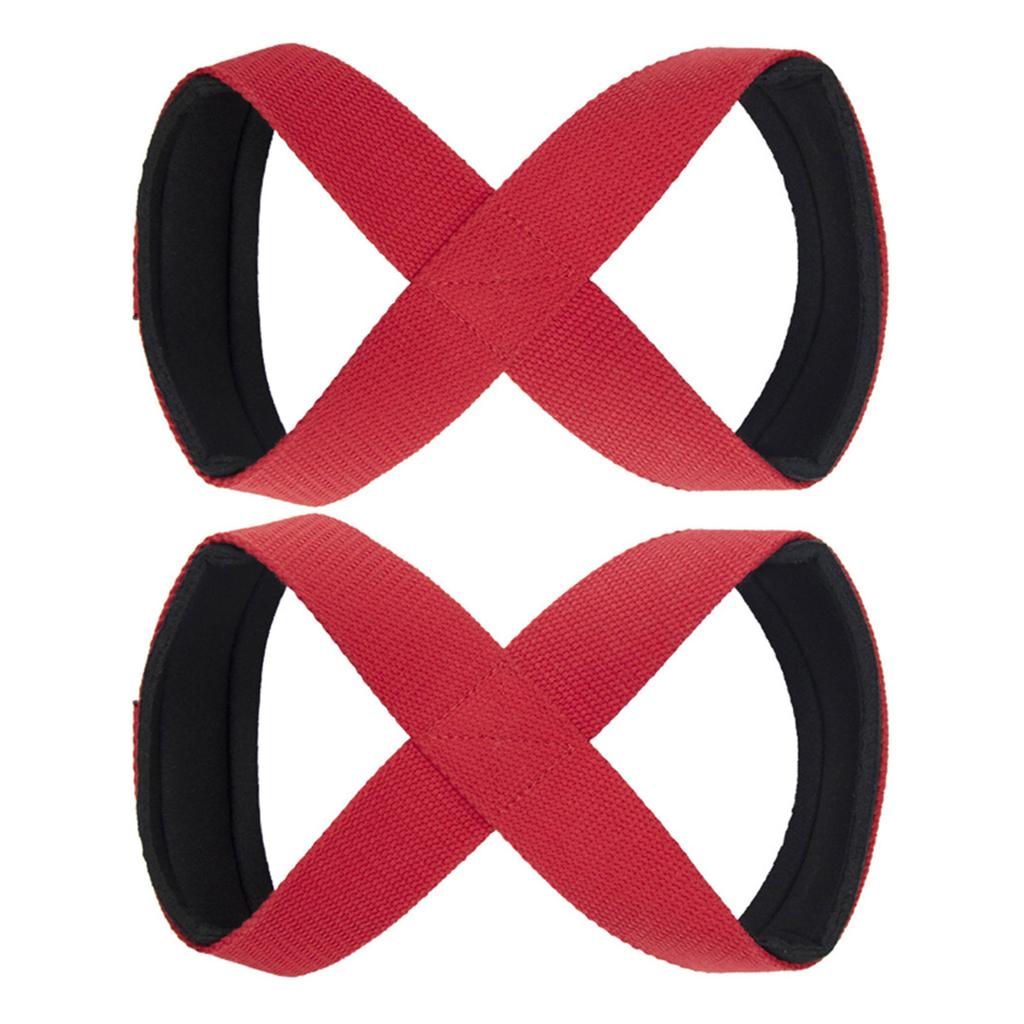 Heavy Duty Lifting Strap Figure 8 Strap Weight Lifting Power Wrist Strap for Deadlift, Powerlifting, Crosses Training