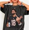 Caleb Williams Chicago Bears Football Shirt Vintage Graphic Tee Game Day Fan