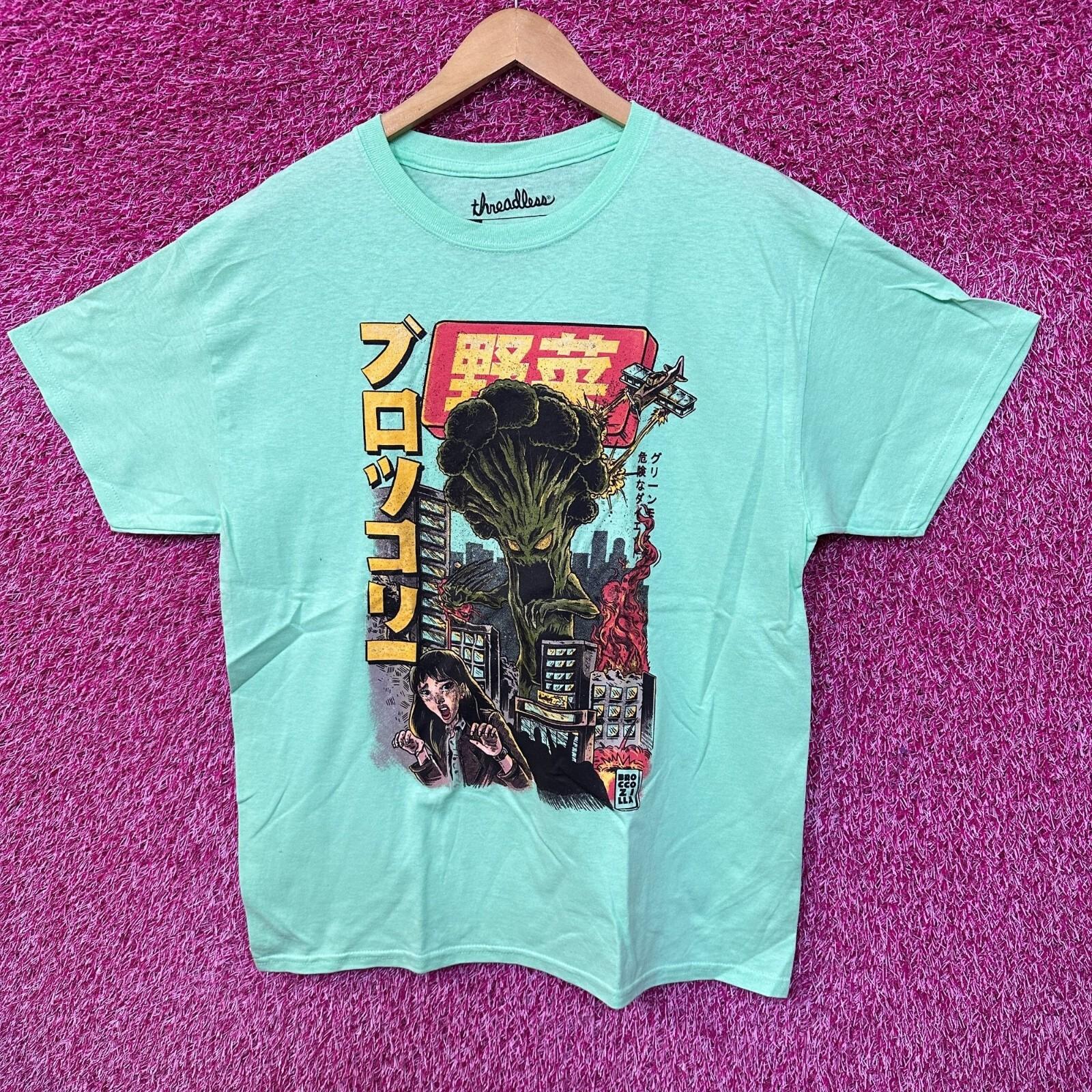 The Broccozilla Kaiju Anime Pop Art Threadless Tee L L