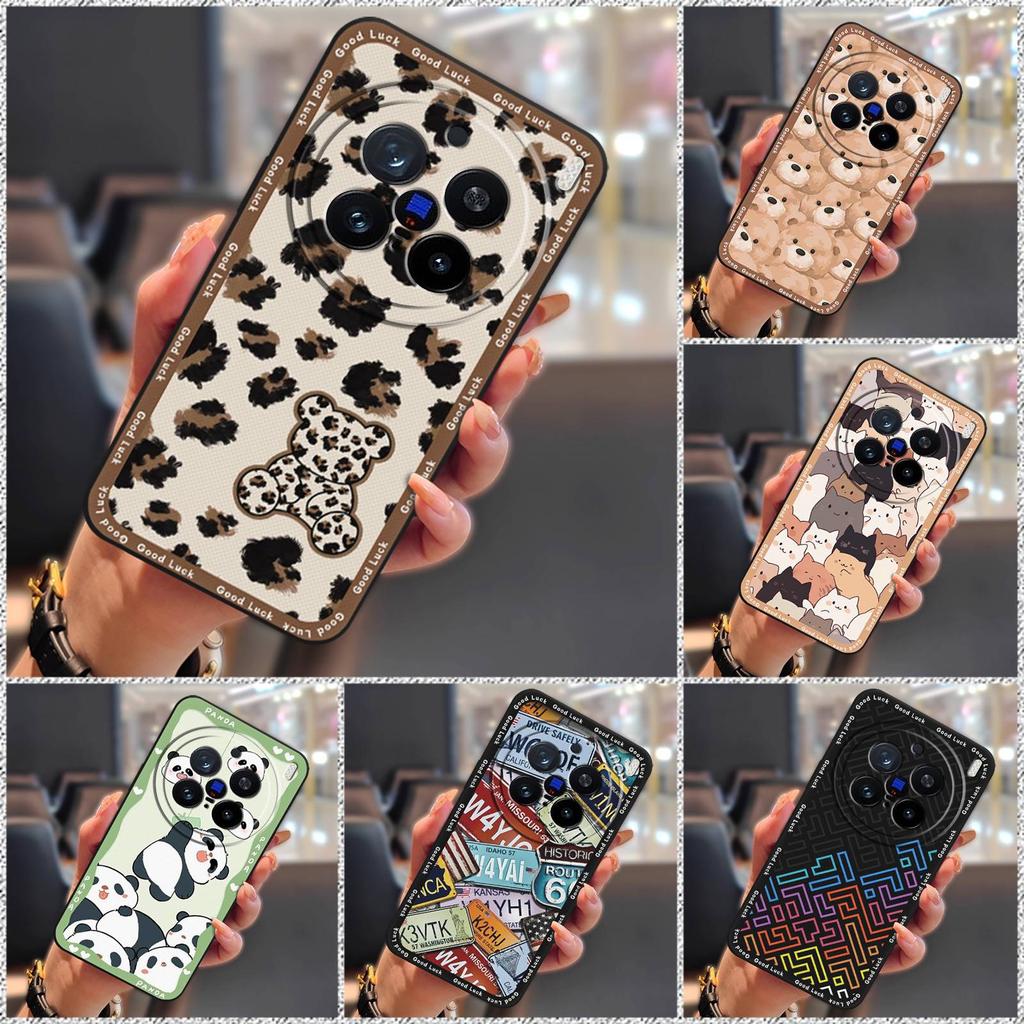 Back Cover Waterproof Phone Case For VIVO X200 Pro Full Wrap Protective Cute Fashion Design Cover Anti-dust Durable TPU