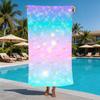Mermaid Scale Beach Towel Oversized Microfiber Extra Large Quick Dry Sand Free Bath Towel Swim Pool Blanket For Kids Adults