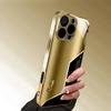 Gold plating High-end Phone Case Electroplated Glass TPU PhoneCase for iPhone 17 16 15 14 13 12 11pm Pro Plus Dropresistant