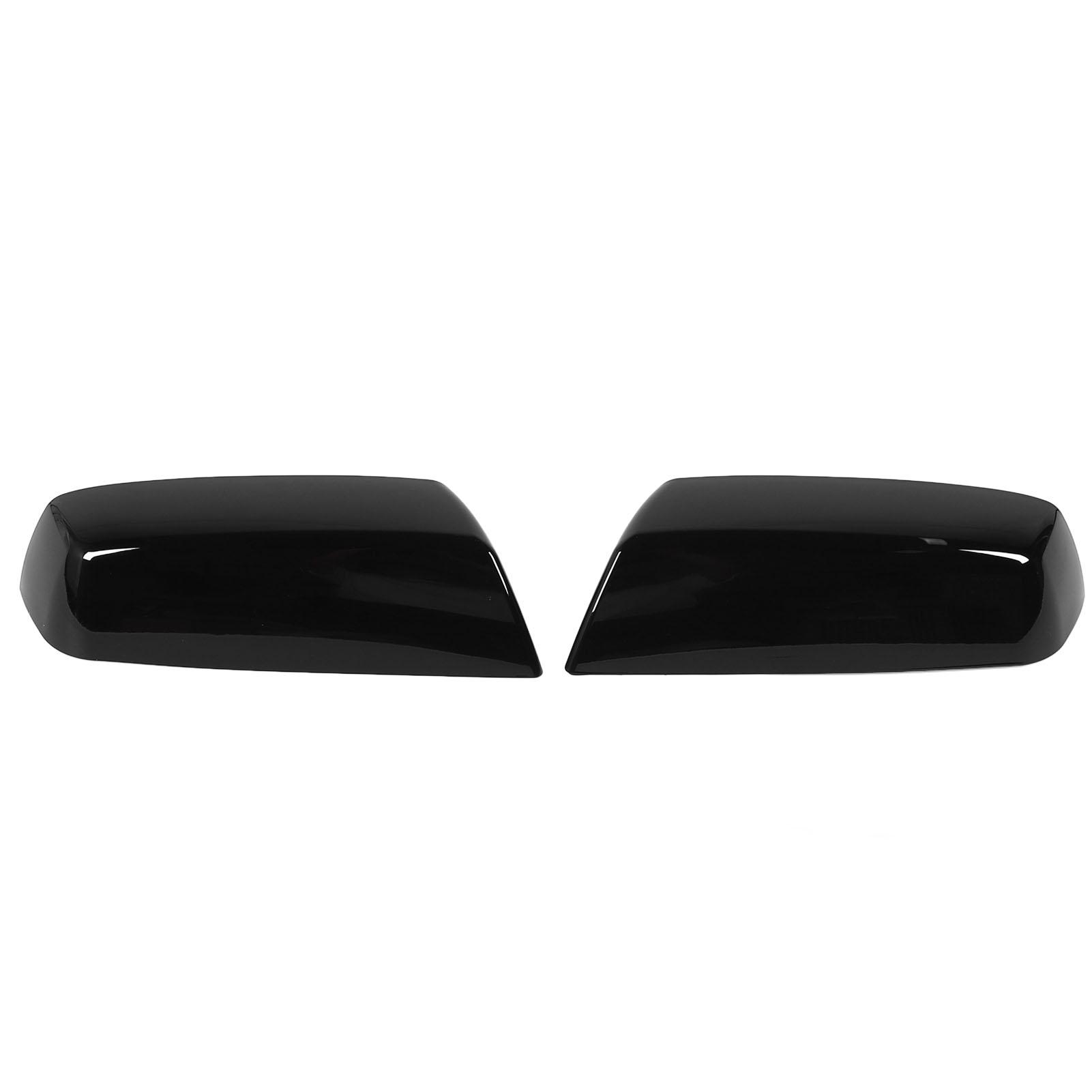 

Pair of Rearview Side Mirror Cap Protective Easy Installation 22919758 for 2500 HD 3500 HD 2015 to 2019 Glossy Black Glossy Black