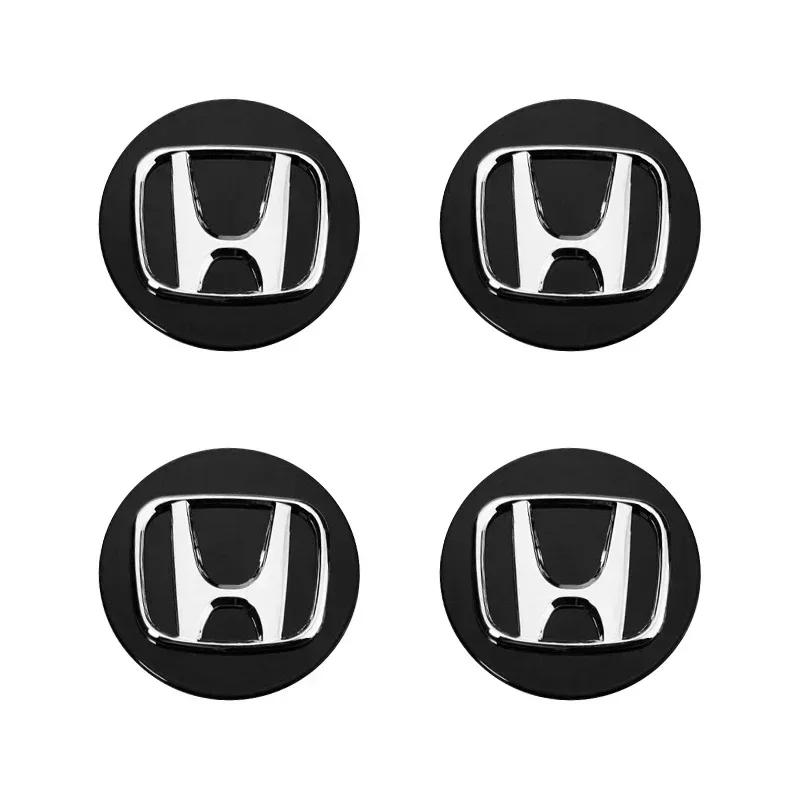 For Honda Acco4PCS 58MM/69MM Car Badge Wheel Center Cover Stickers Hub Caps Decal for Honda Accord Elysion CR-Z Odyssey SPIRIOR Accessories