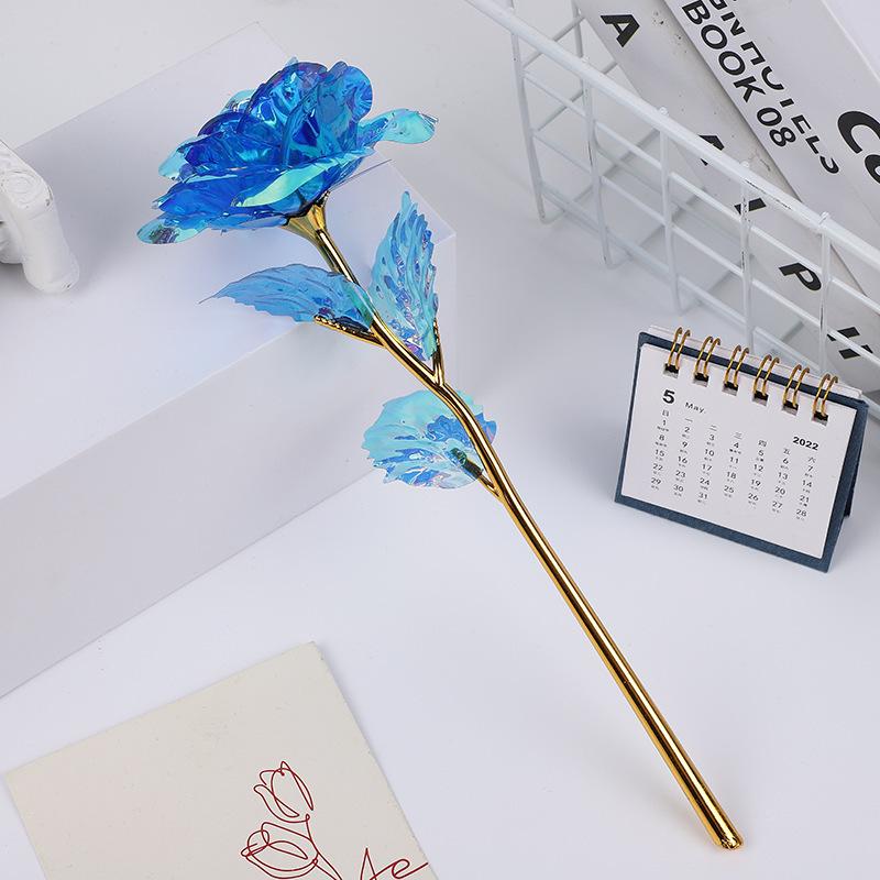 Qixi Valentine's Day Multicolor Crystal Rose Ornament