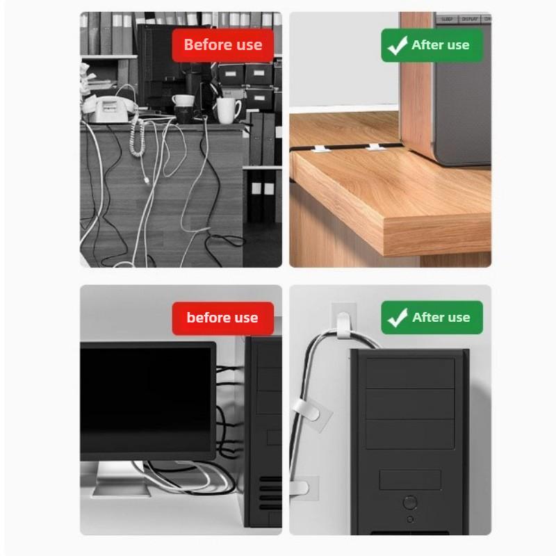 Organizer Magic Tape with Adhesive -Wire Management Strips for Charging Cables and Data Cable Organization for Office Essentials