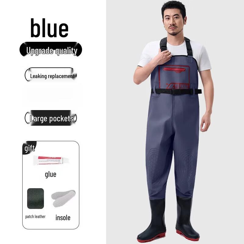 Men's Waterproof Fishing Wader Pants with Boots