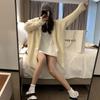 Tassel Knitted Sweater Cardigan Women's Autumn and Winter New Design Sense Niche Loose Lazy Wind Large Lapel Sweater Jacket