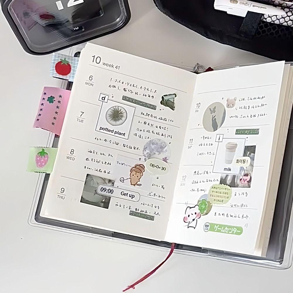 Minimalist PU Leather A7 Notebook Portable To Do List Daily Planner 2026 Schedule Book School Office