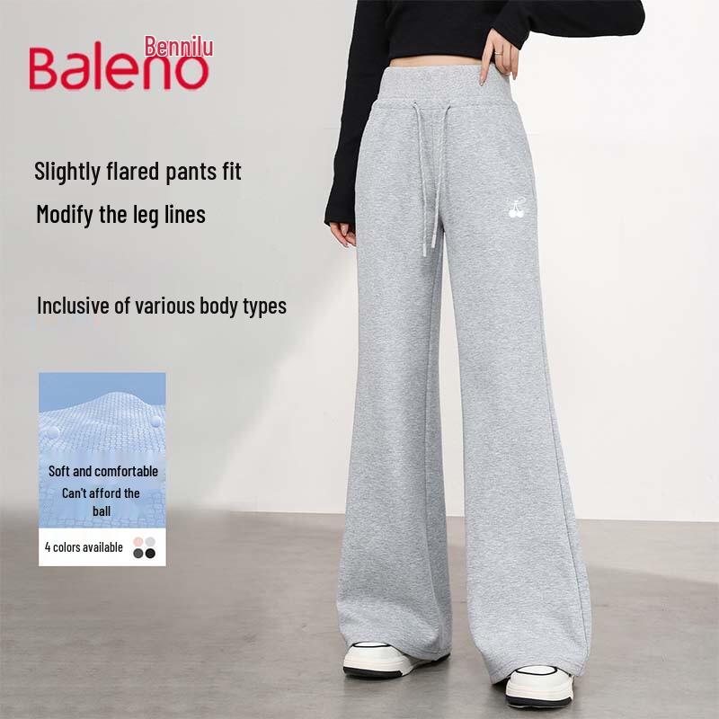 Baleno Women's High-Waist Drawstring Casual Pants