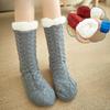 Floor Socks Adult Home Postpartum Socks Leg Covers Sleep Christmas Snow Socks Coral Fleece Slippers Carpet Socks