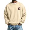 Men's Long Sleeve Neck Sweatshirt with Christmas Print, Holiday Pullover Top